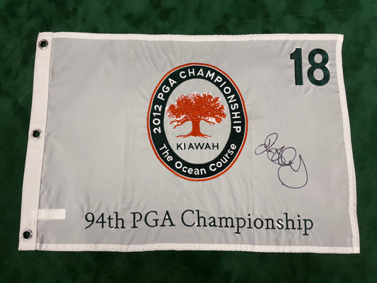 Rory McIlroy Winner Signed 2012 94th PGA Championship at Kiawah Ocean Course Golf Flag + Cert