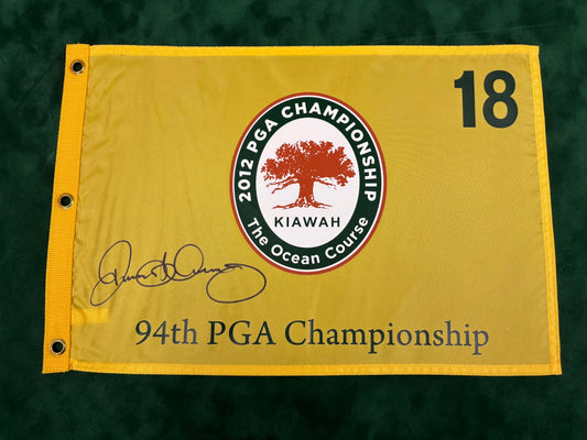 Rory McIlroy Winner Signed 2012 94th PGA Championship at Kiawah Ocean Course Golf Flag + Cert