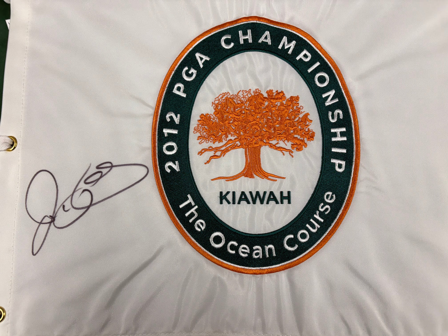 Rory McIlroy Winner Signed 2012 94th PGA Championship at Kiawah Ocean Course Golf Flag + Cert