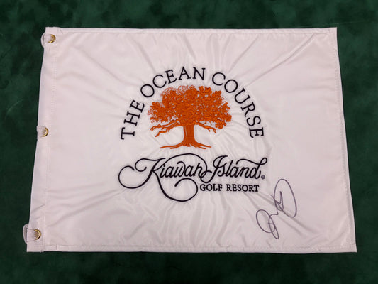 Rory McIlroy 2012 PGA Champion Winner Signed The Ocean Course Kiawah Island Golf Flag +Dealer COA