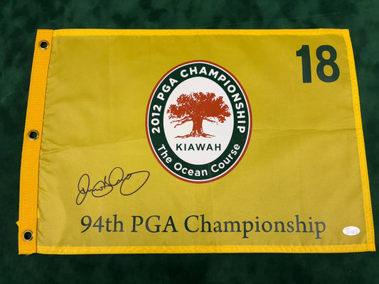Rory McIlroy Winner Signed 2012 94th PGA Championship at Kiawah Ocean Course Golf Flag + JSA COA