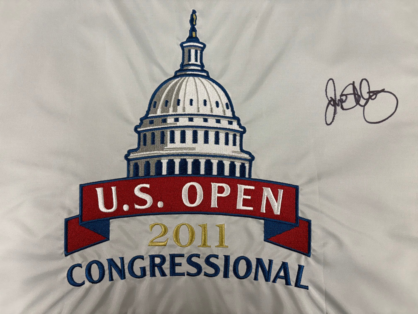 Rory McIlroy Winner Signed 2011 US Open at Congressional Embroided Golf Flag + Cert