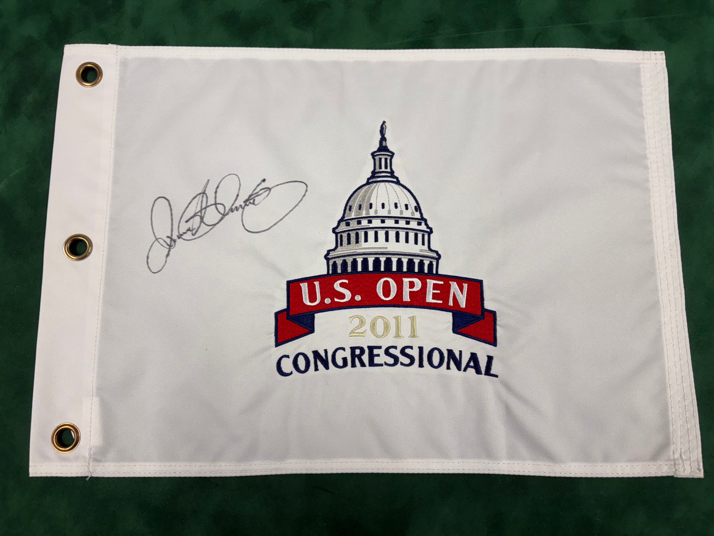 Rory McIlroy Winner Signed 2011 US Open at Congressional Embroided Golf Flag + Cert