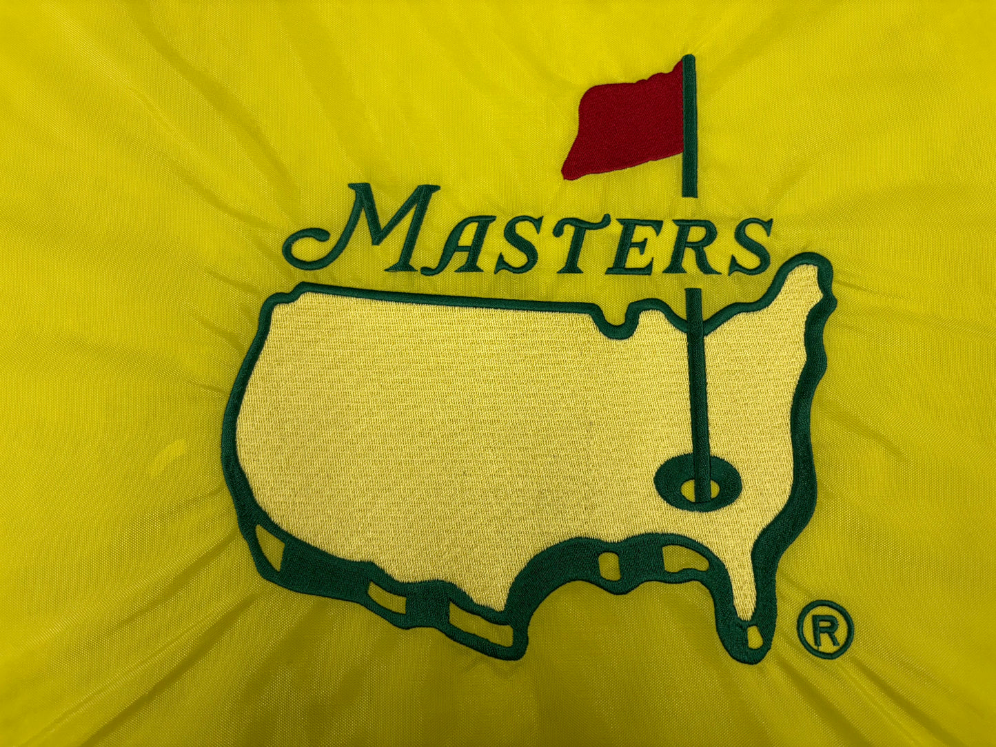 RARE 1997 Augusta Masters Embroided Centre Undated Golf Pin Flag - Unsigned Golf Flag