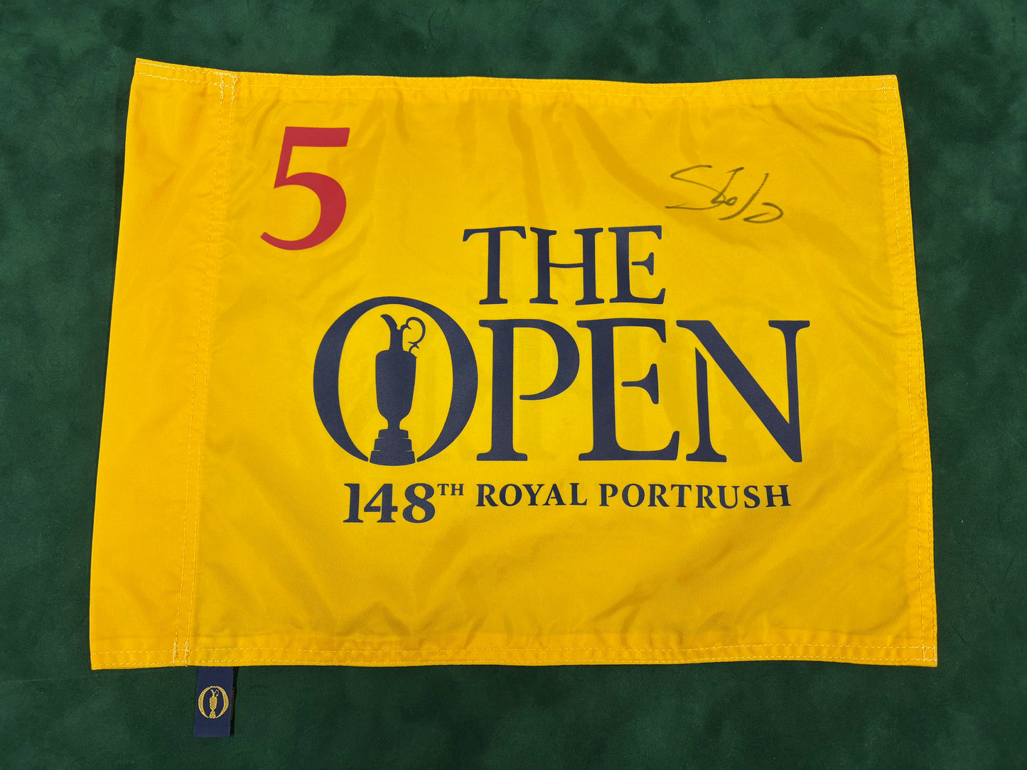 Shane Lowry Winner Signed 148th Open at Royal Portrush Course Used 5th Hole Golf Flag +Cert