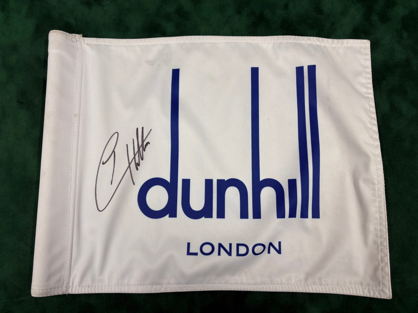 Tyrrell Hatton Signed Dunhill Links Course Used Golf Pin Flag + Dealer COA