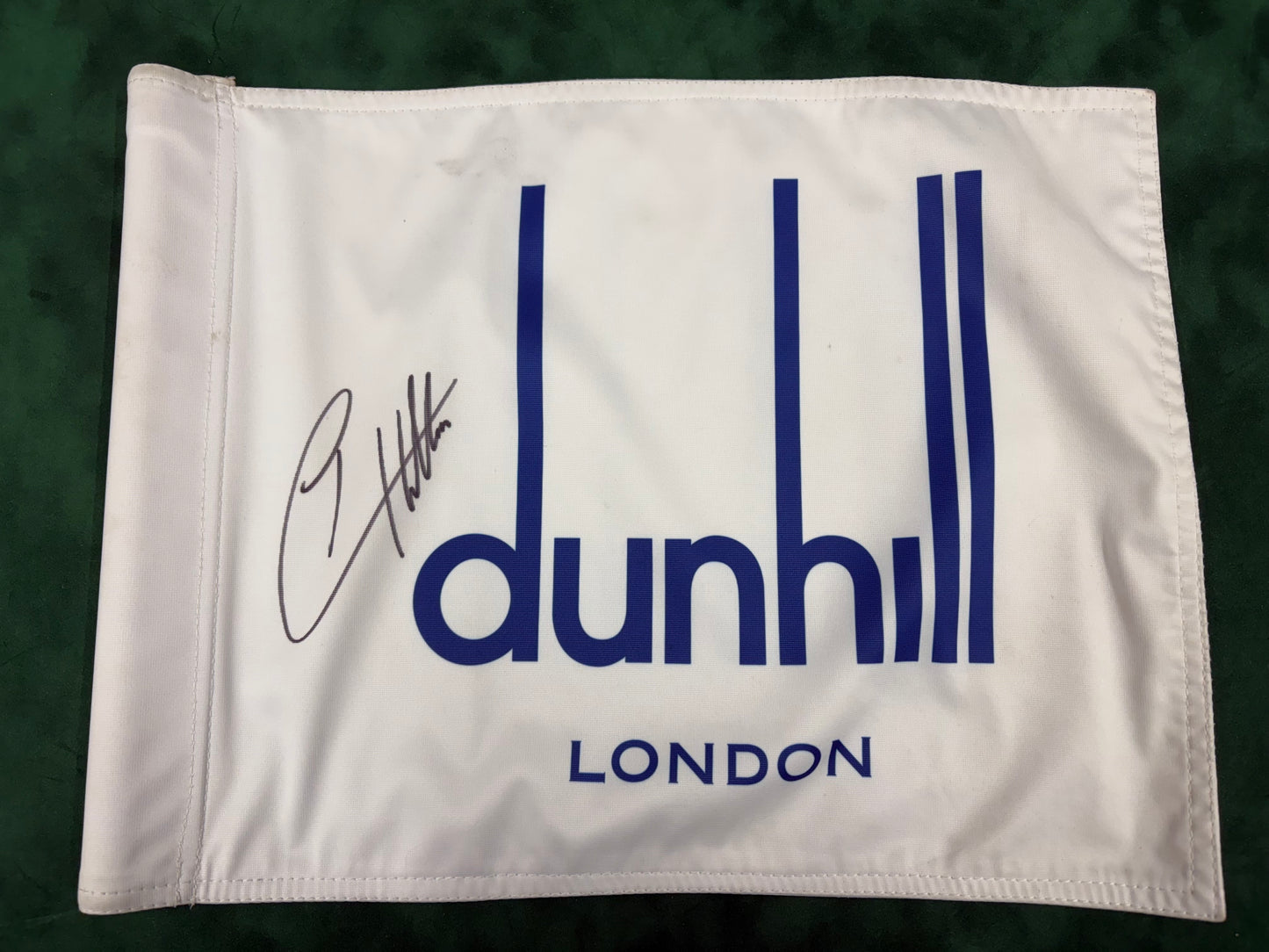 Tyrrell Hatton Signed Dunhill Links Course Used Golf Pin Flag + Dealer COA