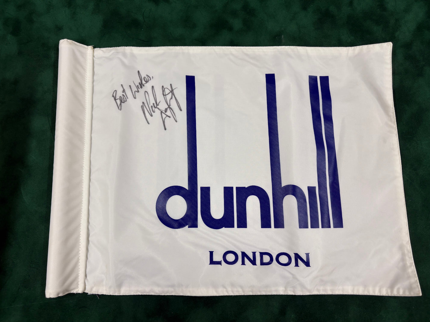 Nick Dougherty 2007 Winner Signed Dunhill Links Course Used Golf Pin Flag + Cert