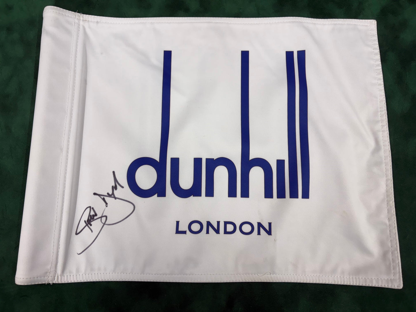 Simon Dyson 2009 Winner Signed Course Used Dunhill Links Golf Pin Flag + Cert