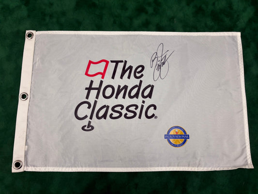 Rickie Fowler 2017 Winner Signed The Honda Classic Golf Pin Flag + Cert