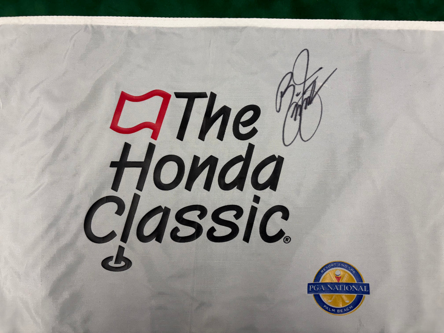 Rickie Fowler 2017 Winner Signed The Honda Classic Golf Pin Flag + Cert