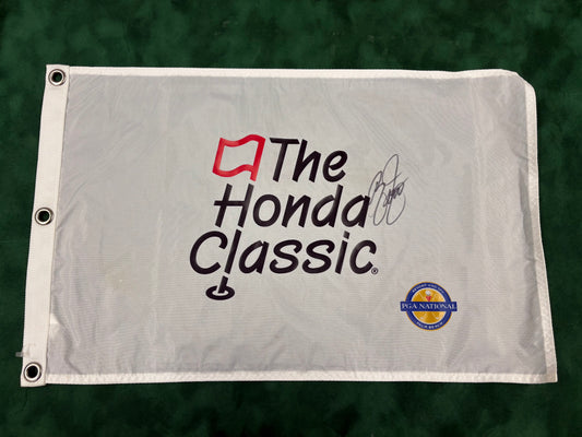 Rickie Fowler 2017 Winner Signed The Honda Classic Golf Pin Flag + Cert