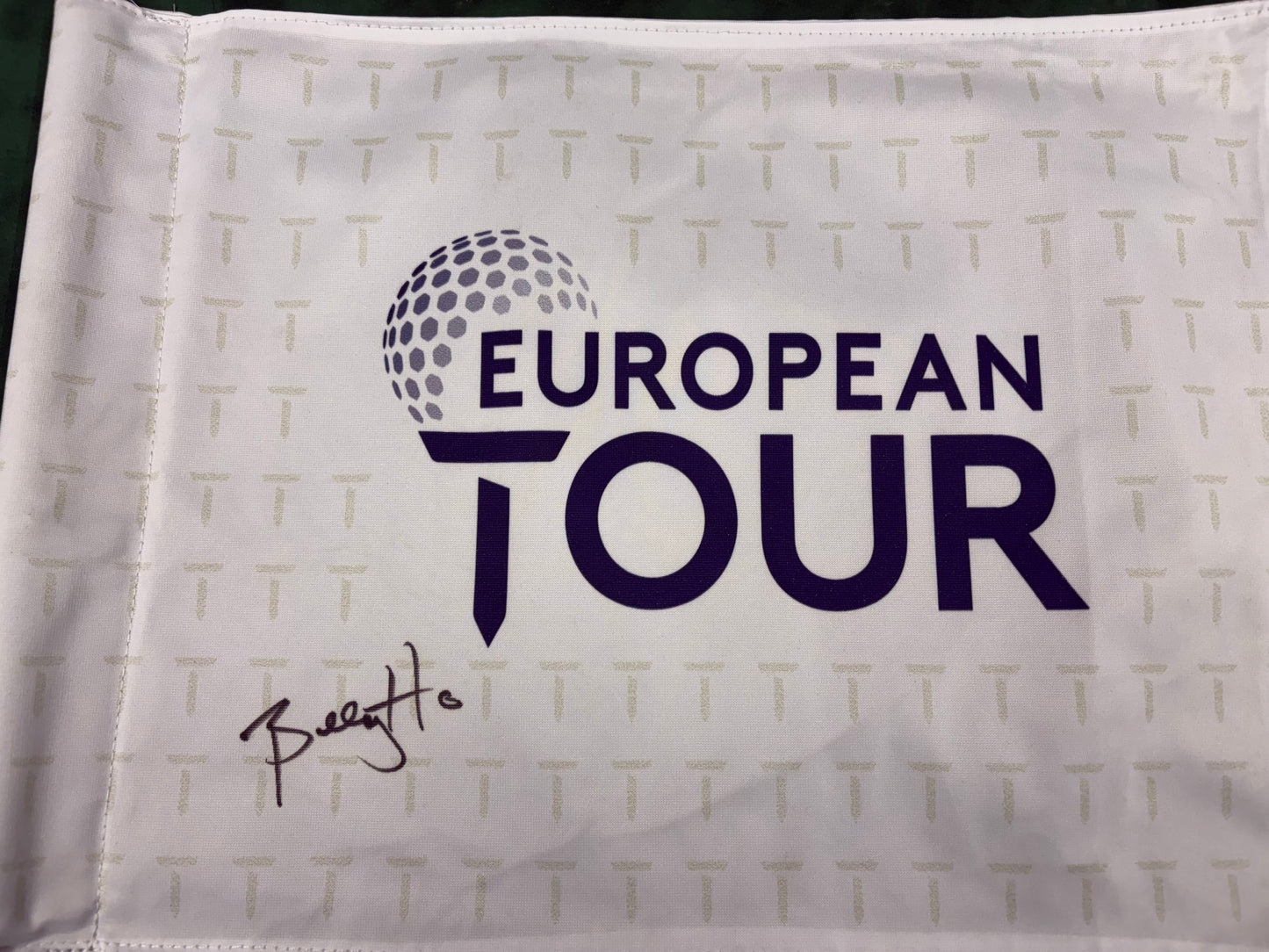 Billy Horschel Winner Signed European Tour Golf Pin Flag + Dealer COA