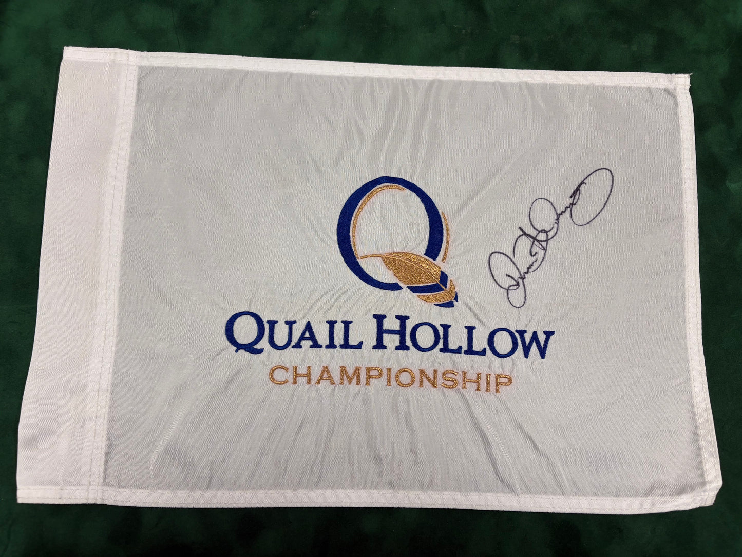 Rory McIlroy Four-Time Champion Rare Signed Quail Hollow Golf Pin Flag + Dealer COA