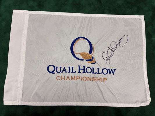 Rory McIlroy Four-Time Champion Rare Signed Quail Hollow Golf Pin Flag + Dealer COA