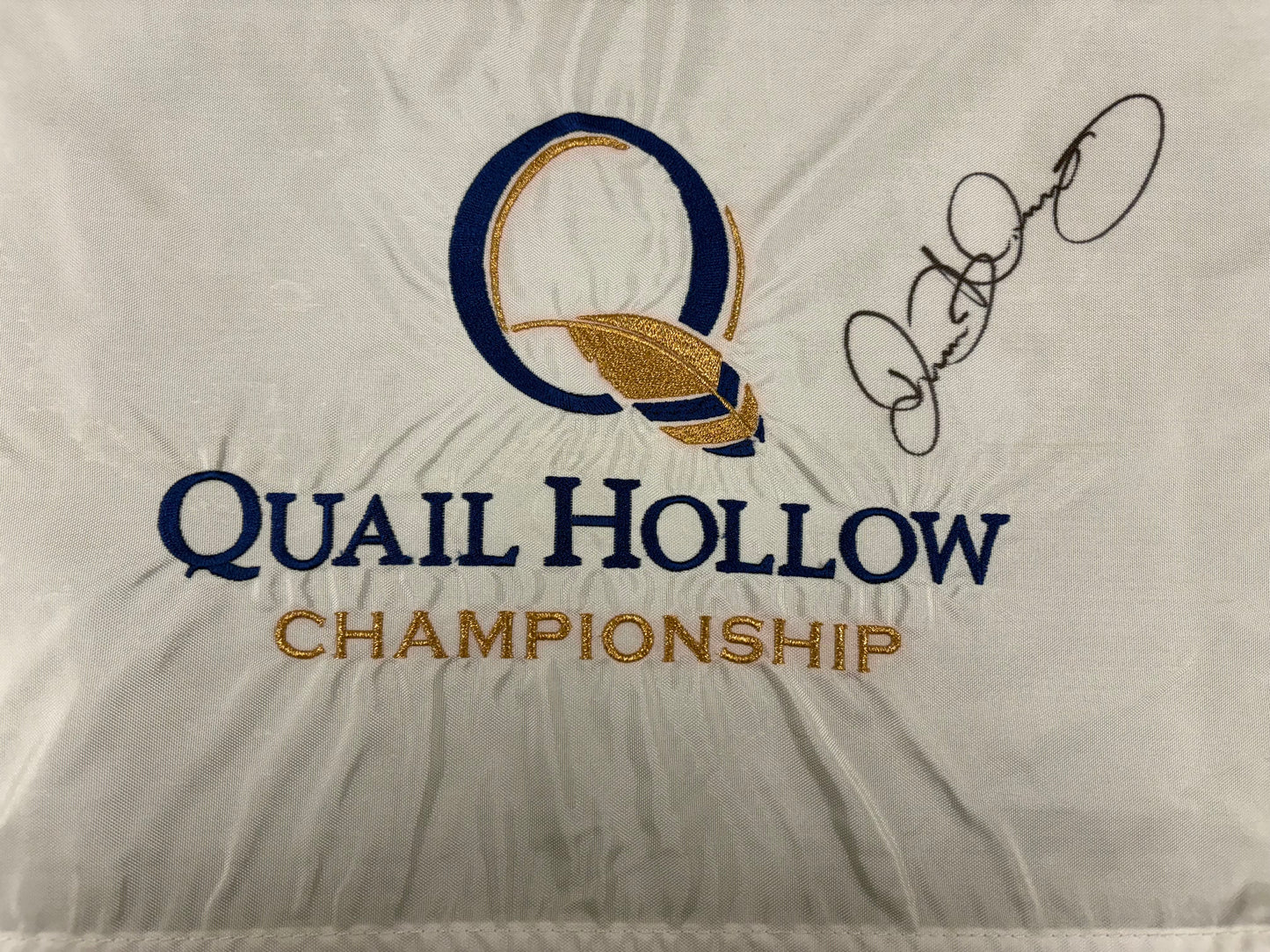 Rory McIlroy Four-Time Champion Rare Signed Quail Hollow Golf Pin Flag + Dealer COA