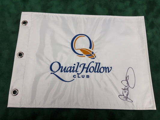 Rory McIlroy Four-Time Champion Rare Signed Quail Hollow Golf Pin Flag + Dealer COA