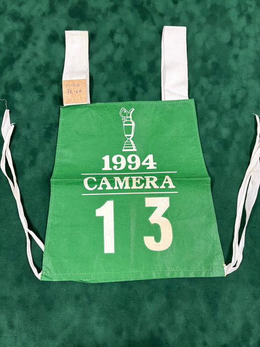 Official 1994 Open Championship at Turnberry Camera Bib - Winner Nick Price (Not Signed)