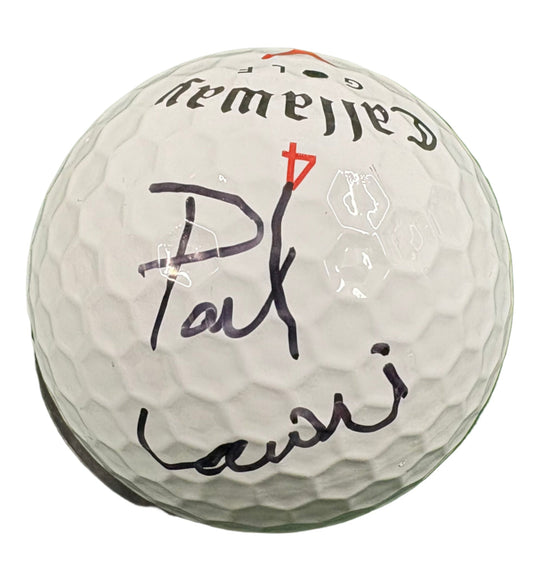 Paul Lawrie 2016 Team Europe Ryder Cup VC Signed Callaway Golf Ball + Cert