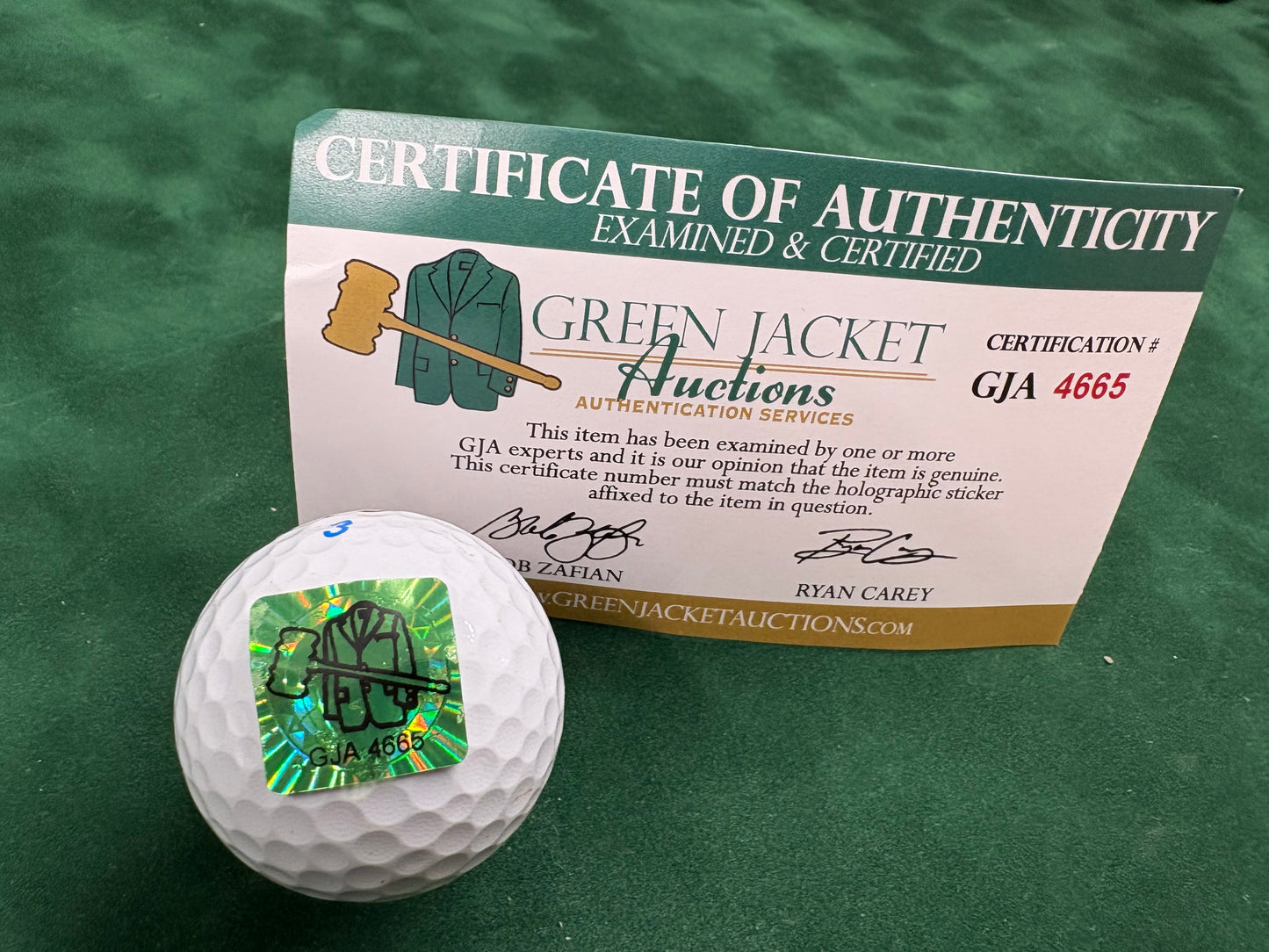 Rory McIlroy 2025 Masters & Career Grand Slam Winner Signed Nike Golf Ball + GJA COA