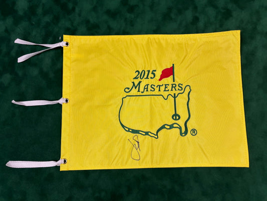 Jordan Spieth Winner Signed 2015 Masters Golf Flag + Dealer COA