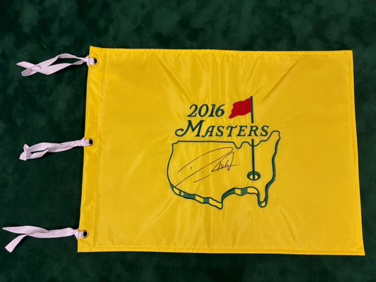 Danny Willett Winner Signed 2016 Masters Golf Flag + Dealer COA