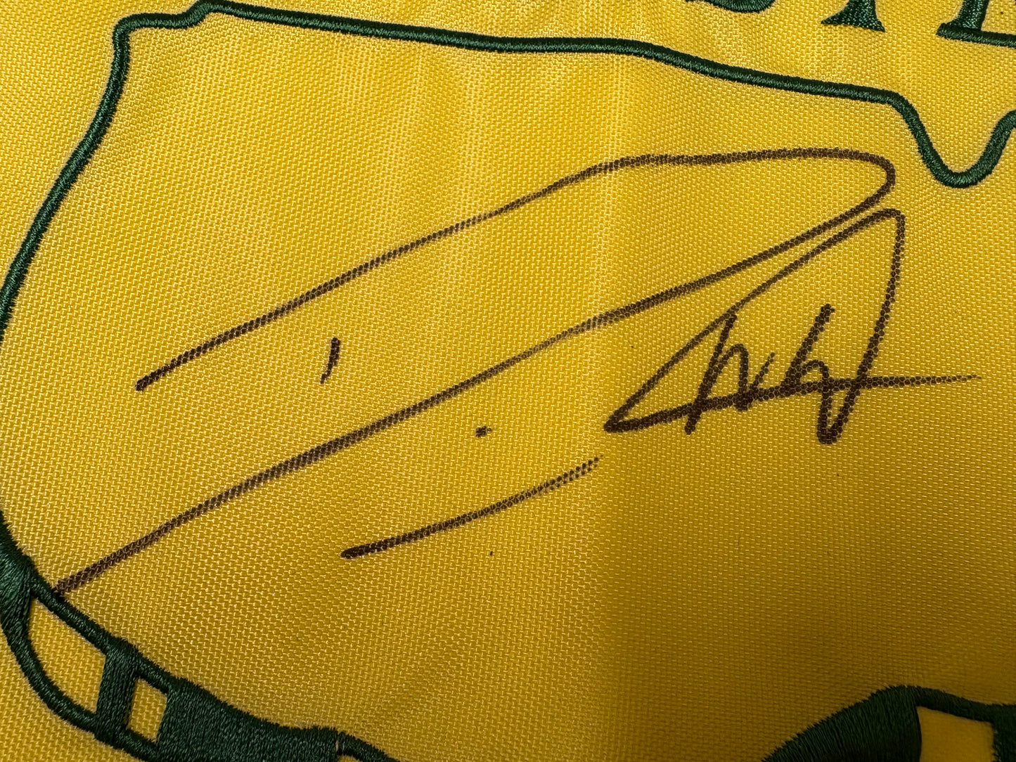 Danny Willett Winner Signed 2016 Masters Golf Flag + Dealer COA