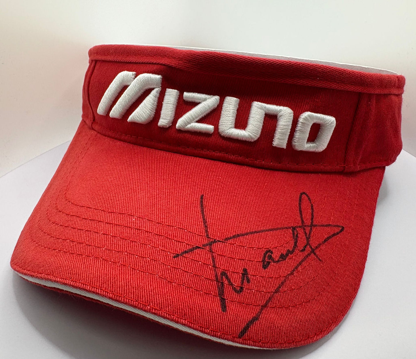 Luke Donald 2025 Team Europe Ryder Cup Captain Signed Mizuno Golf Visor + Cert