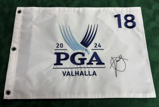 2024 PGA Championship at Valhalla Golf Flag Signed by Winner Xander Schauffele + COA