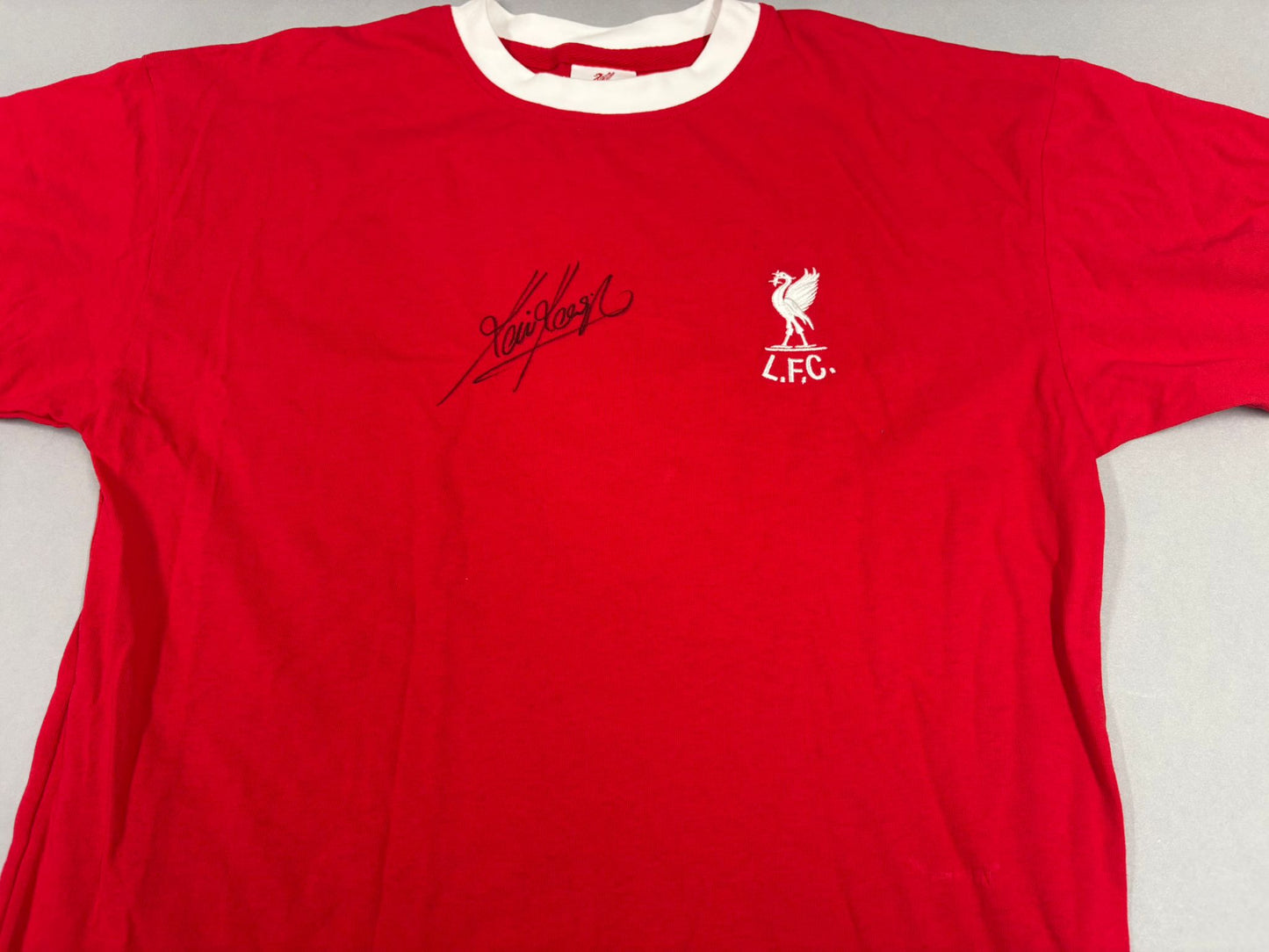 Kevin Keegan Signed Retro Liverpool FC 1973 Home Football Shirt + Dealer COA