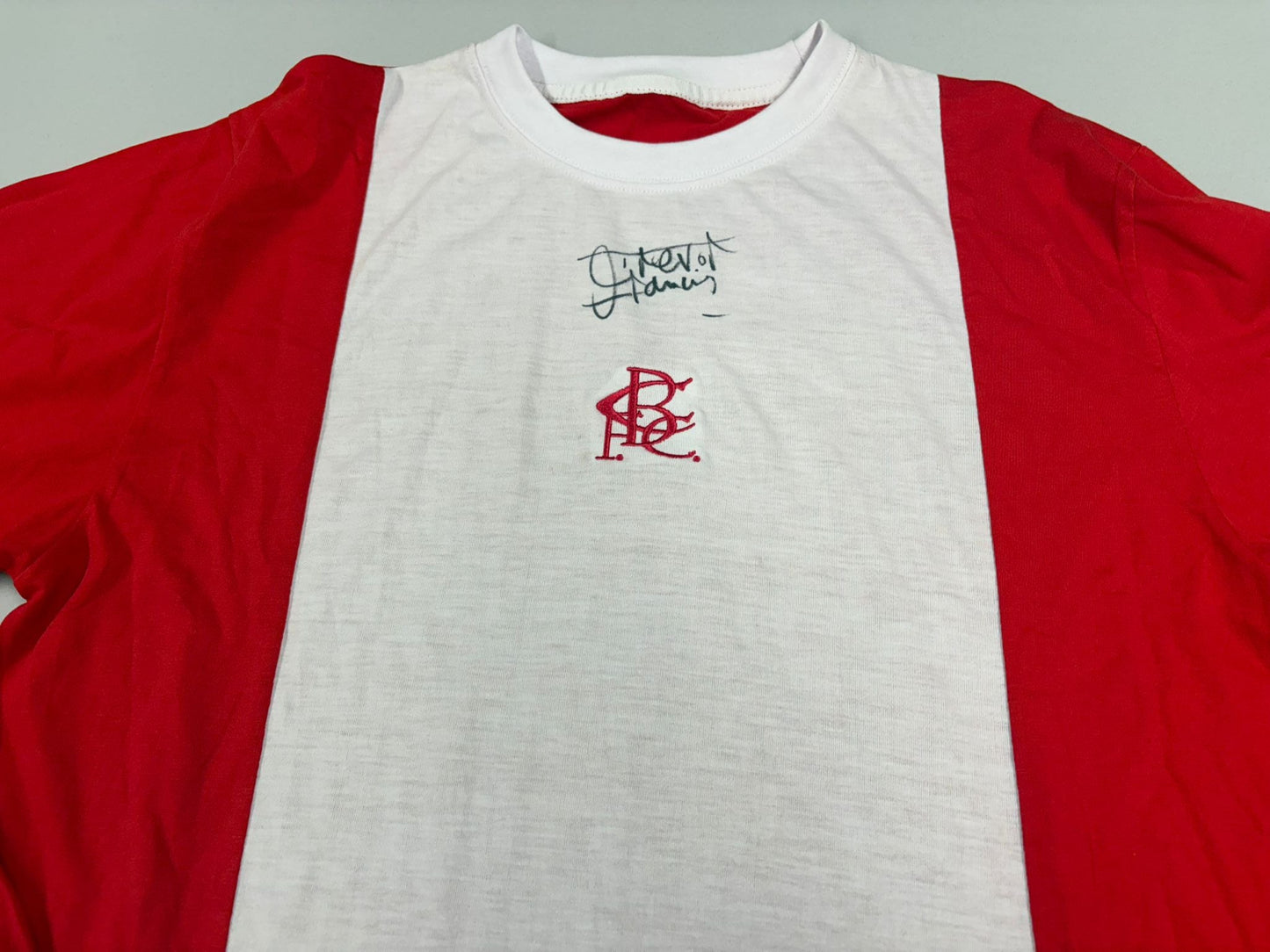 Trevor Francis Signed Retro 1970's Birmingham City FC Football Shirt + Dealer COA