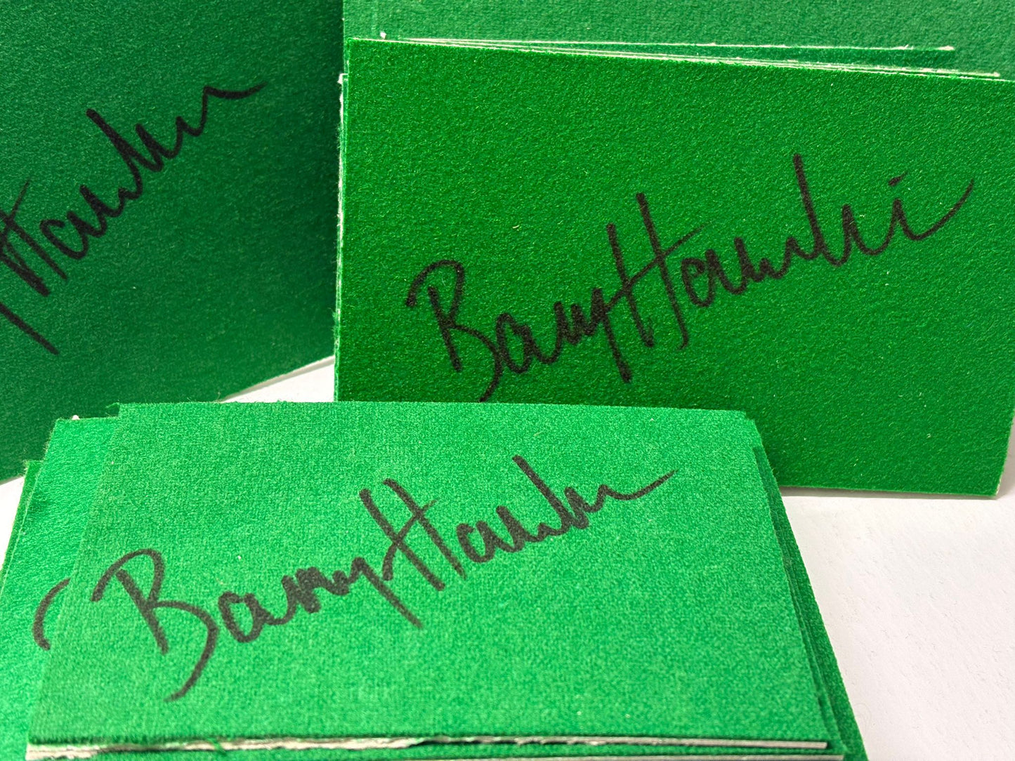 Barry 'The Hawk' Hawkins Signed Green Snooker Baize (6x4 inch approx) + Cert