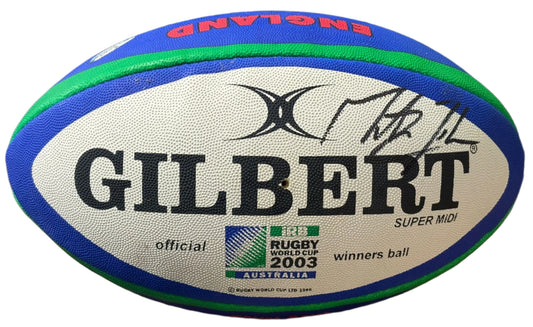 Martin Johnson 2003 England Rugby World Cup Captain Signed Rare Official Winners Rugby Ball + COA