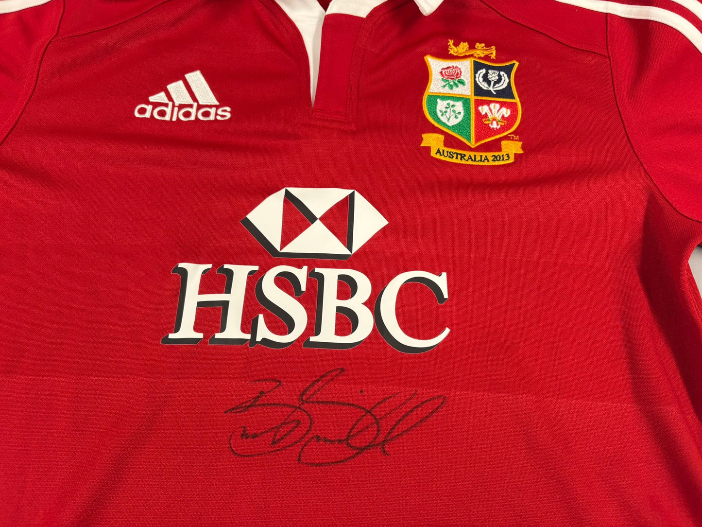 Rugby Legend Brian O'Driscoll Signed Australia 2013 British & Irish Lions Rugby Shirt + COA