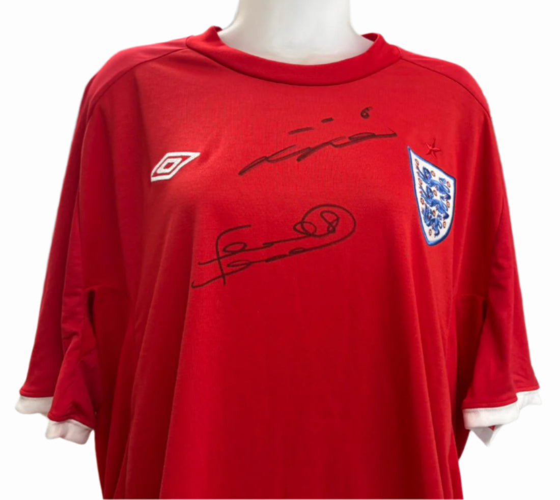 John Terry & Frank Lampard Signed England Football Shirt + Dealer COA