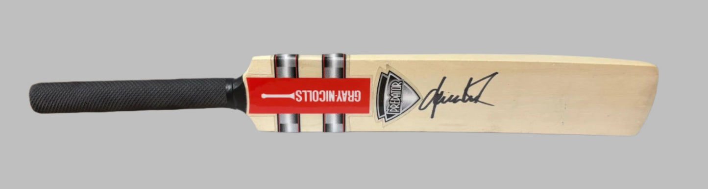 Shane Warne Australian Cricket Legend Signed Mini Cricket Bat + Dealer COA