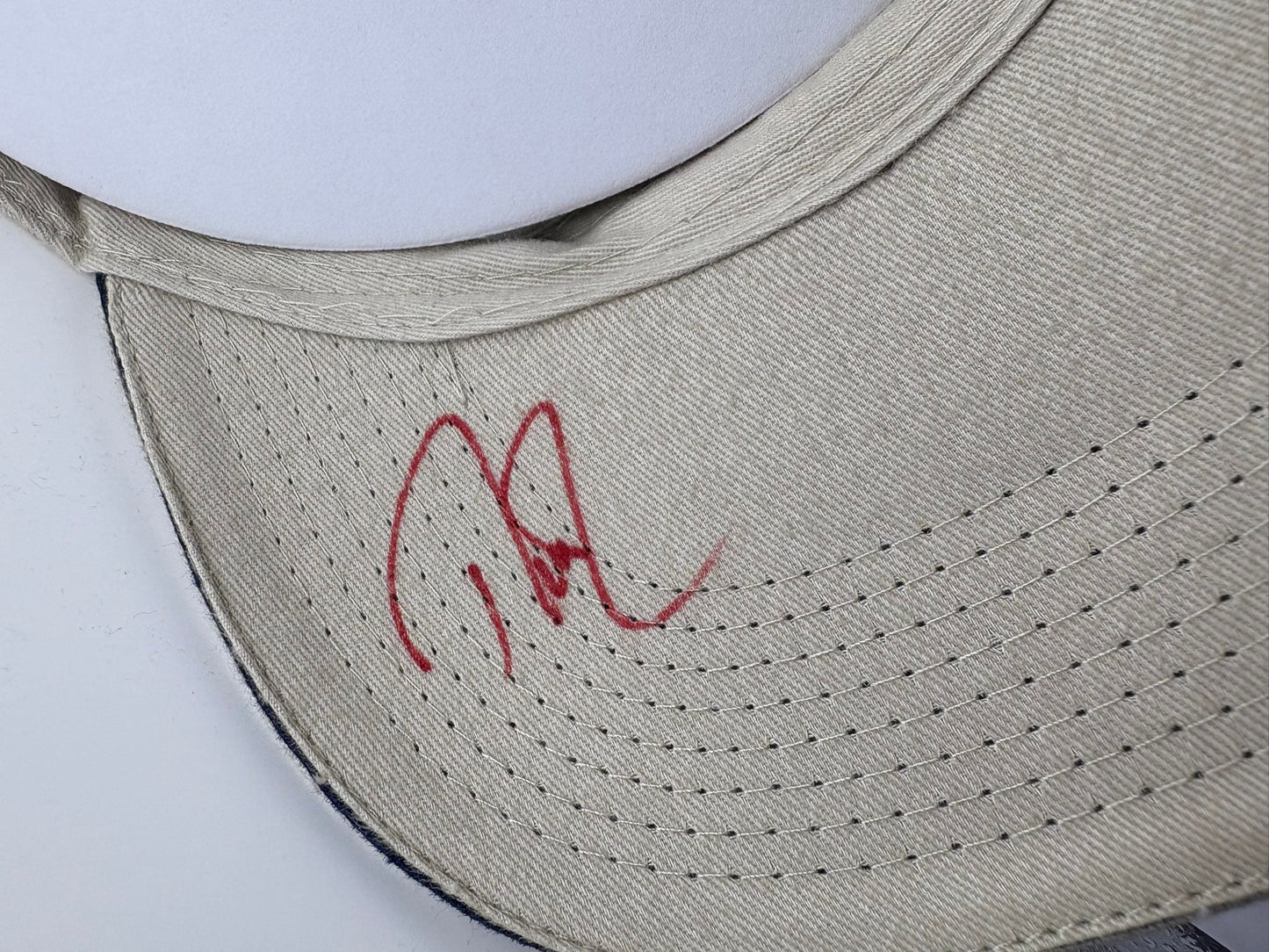 Love III, Floyd, Wadkins & Stadler Signed Ridgewood Lakes Golf Visor (Dec 2005)+ Dealer COA