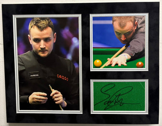 Professional Snooker Player Sam Craigie Signed Table Baize Display + Dealer COA