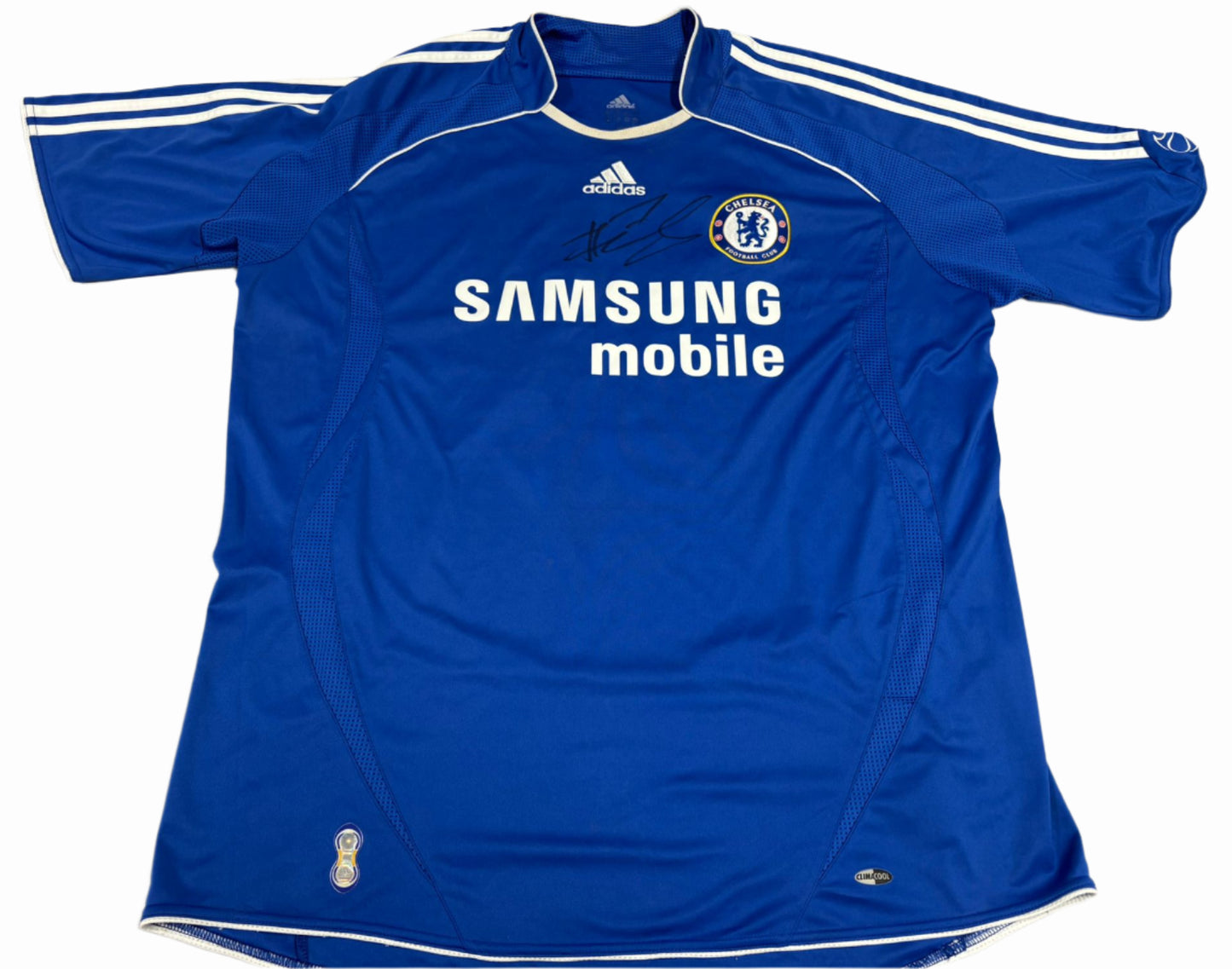 Michael Ballack 2006-08 Chelsea Shirt Signed by Andriy Shevchenko + COA