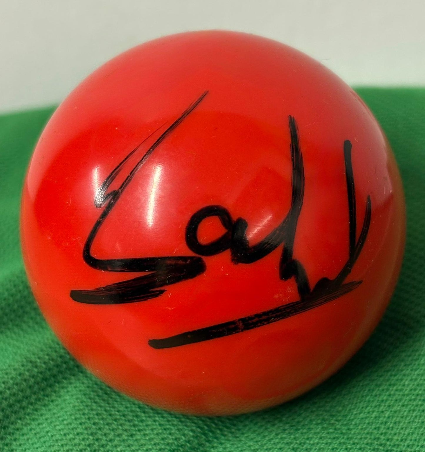 2024 Pan America Champion Sahil Nayyar Signed Red Snooker Ball + Dealer COA