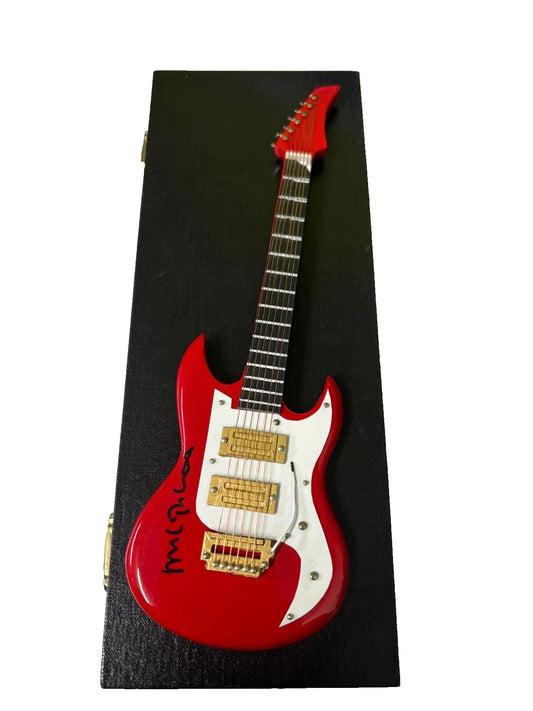 Mike Rutherford - Mike & The Mechanics Signed Replica Mini Electric Guitar + COA