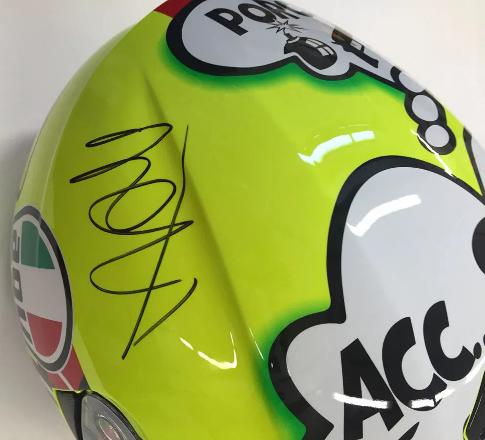 Valentino Rossi 'The Doctor' Signed MotoGP Race Replica AGV K Series Helmet 2 + Dealer COA