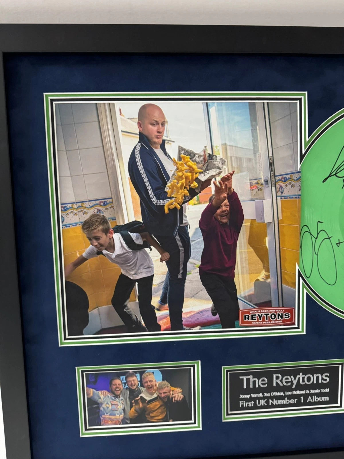 The Reytons Signed & Framed Album What's Rock and Roll? Mushy Peas Ltd Ed + COA