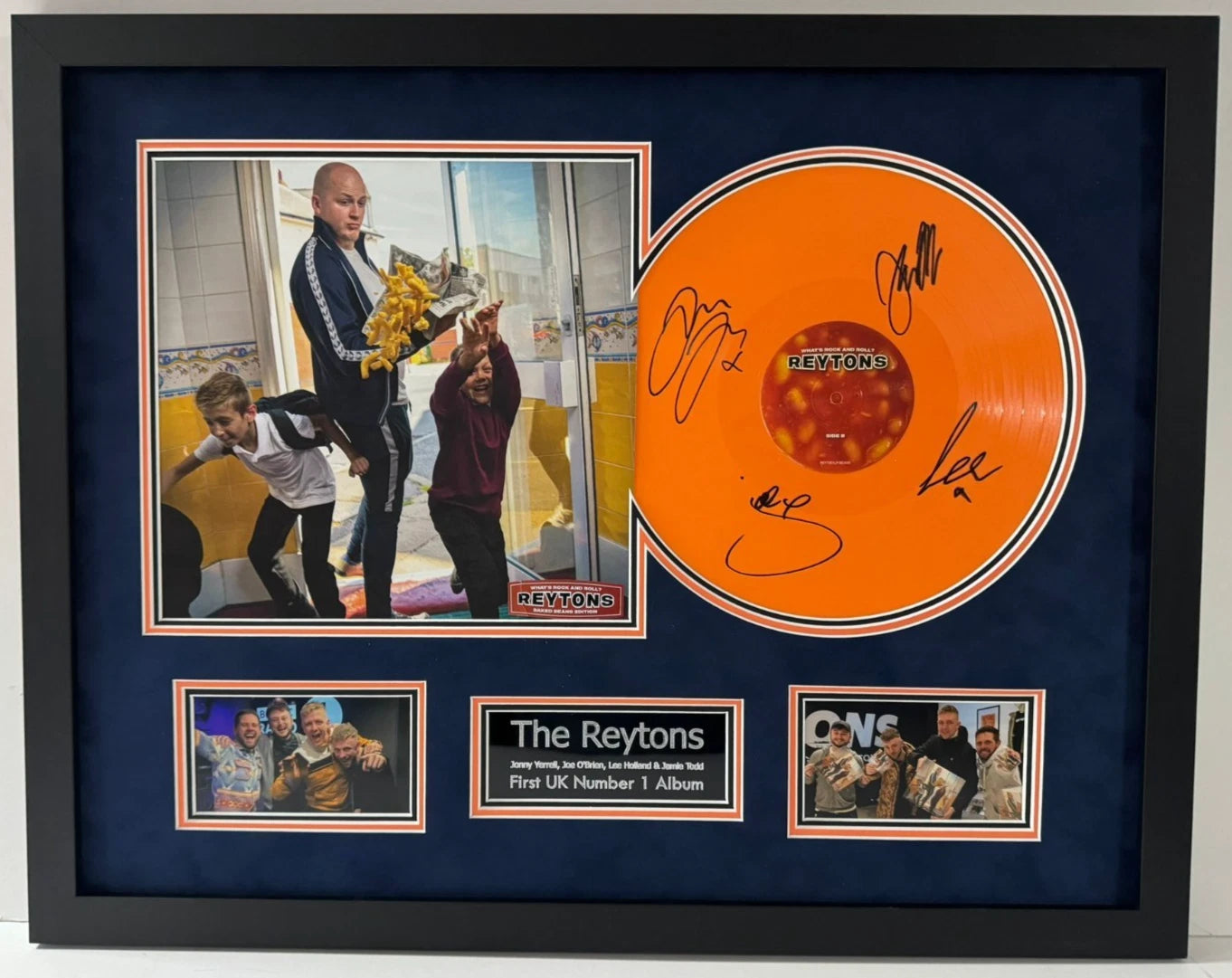 The Reytons Signed & Framed Album What's Rock and Roll? Baked Beans Ltd Ed + COA